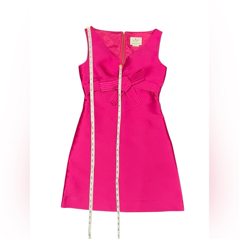 Kate Spade New York Dress Womens Origami A Line Pink Bow Size 2 - Picture 11 of 14